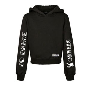 "DD Dance Logo Op Mouw" Cropped Hoodie volwassen