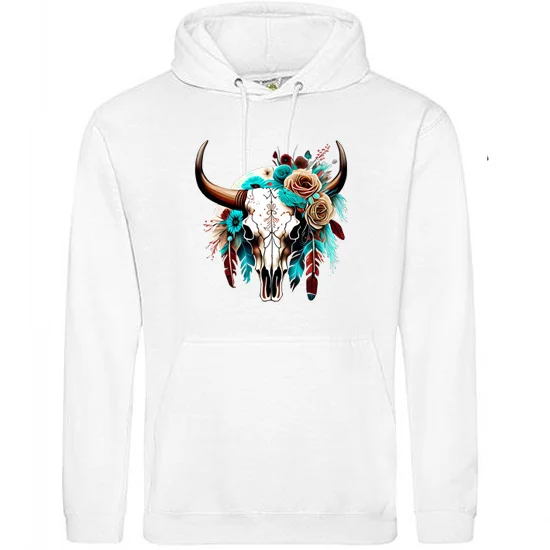 "Water Color Animal Skull" Hoodie