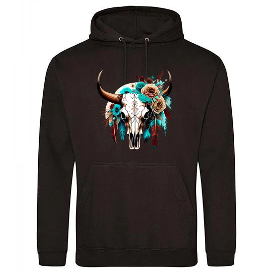 "Water Color Animal Skull" Hoodie - Afbeelding 2
